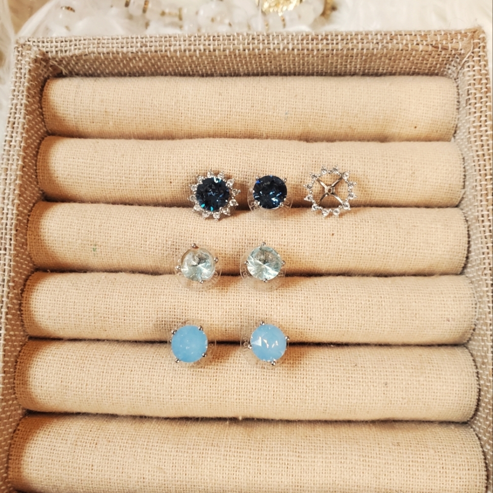 Stella + Dot Halo Stud Set of 3